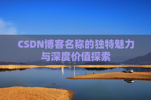 CSDN博客名称的独特魅力与深度价值探索